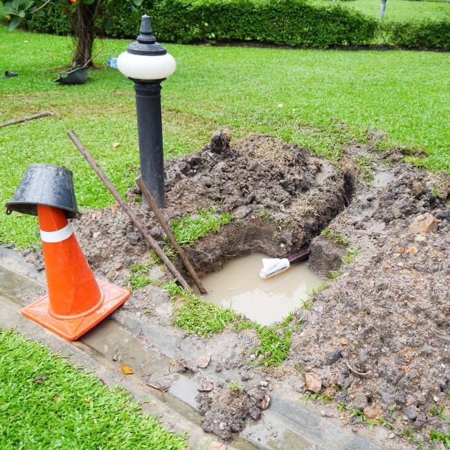 sewage cleanup